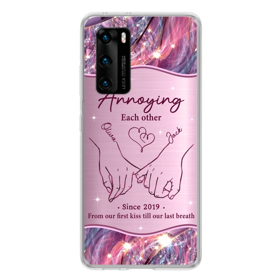 Custom Personalized Couple Phone Case For Xiaomi/ Oppo/ Huawei - Gift Idea For Couple - Annoying Each Other