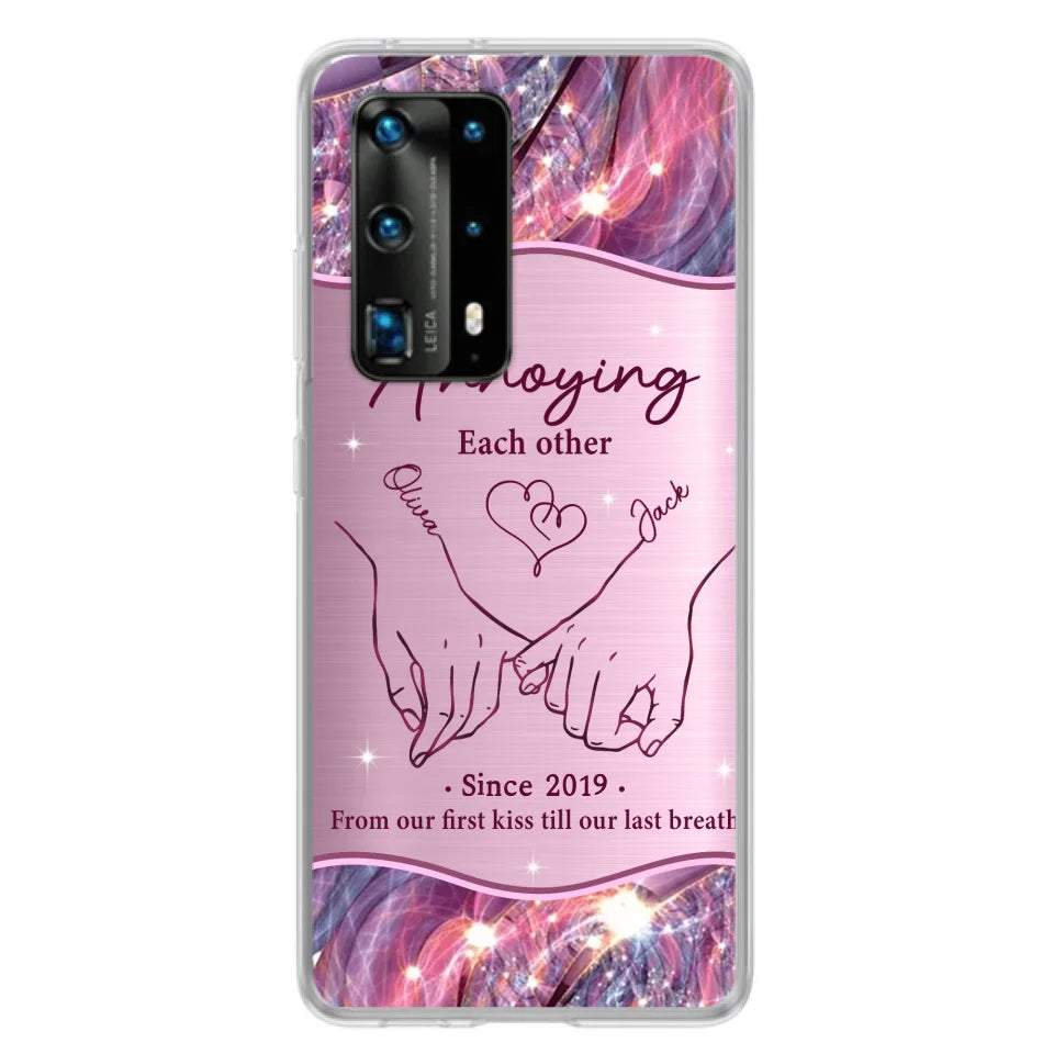 Custom Personalized Couple Phone Case For Xiaomi/ Oppo/ Huawei - Gift Idea For Couple - Annoying Each Other