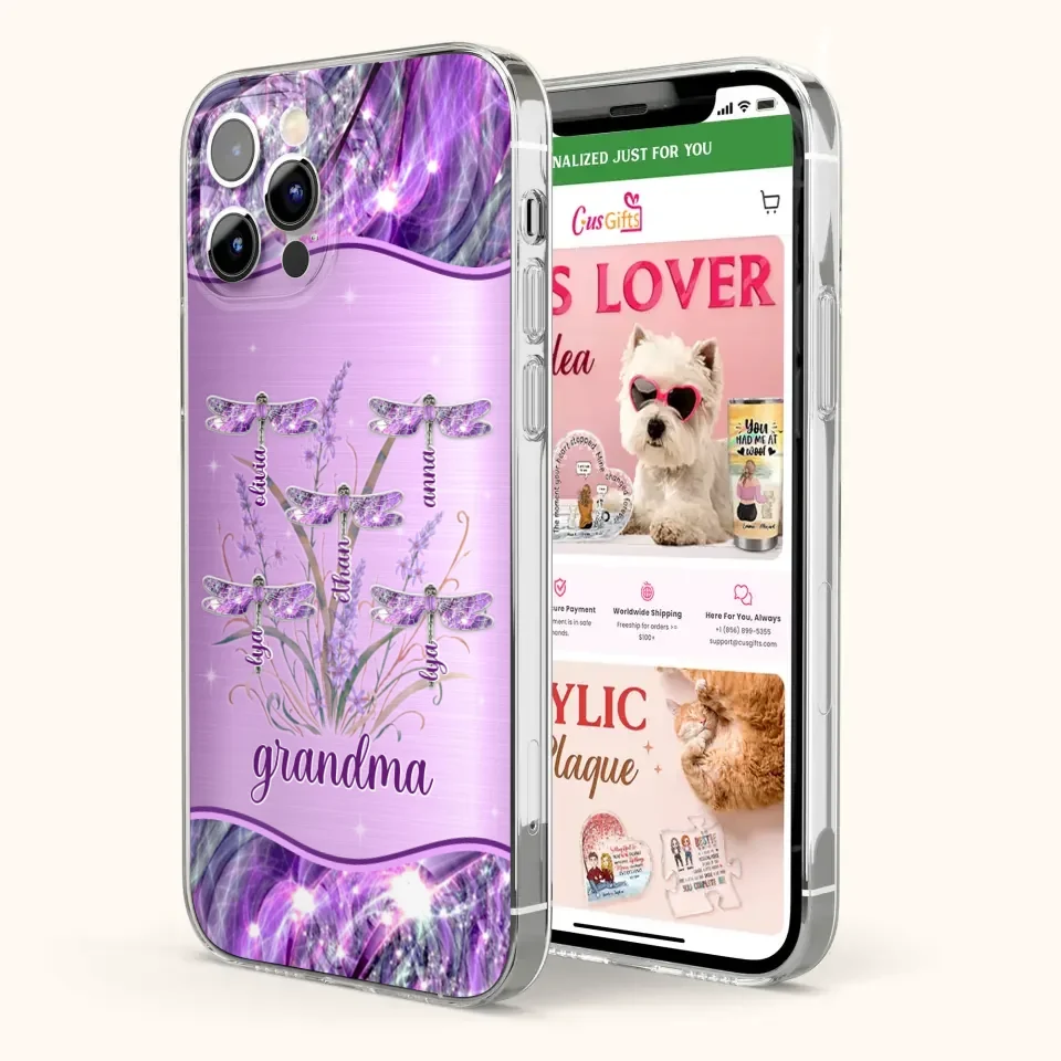 Custom Personalized Grandma Phone Case - Gift Idea For Grandma/ Mom - Case For iPhone/ Samsung