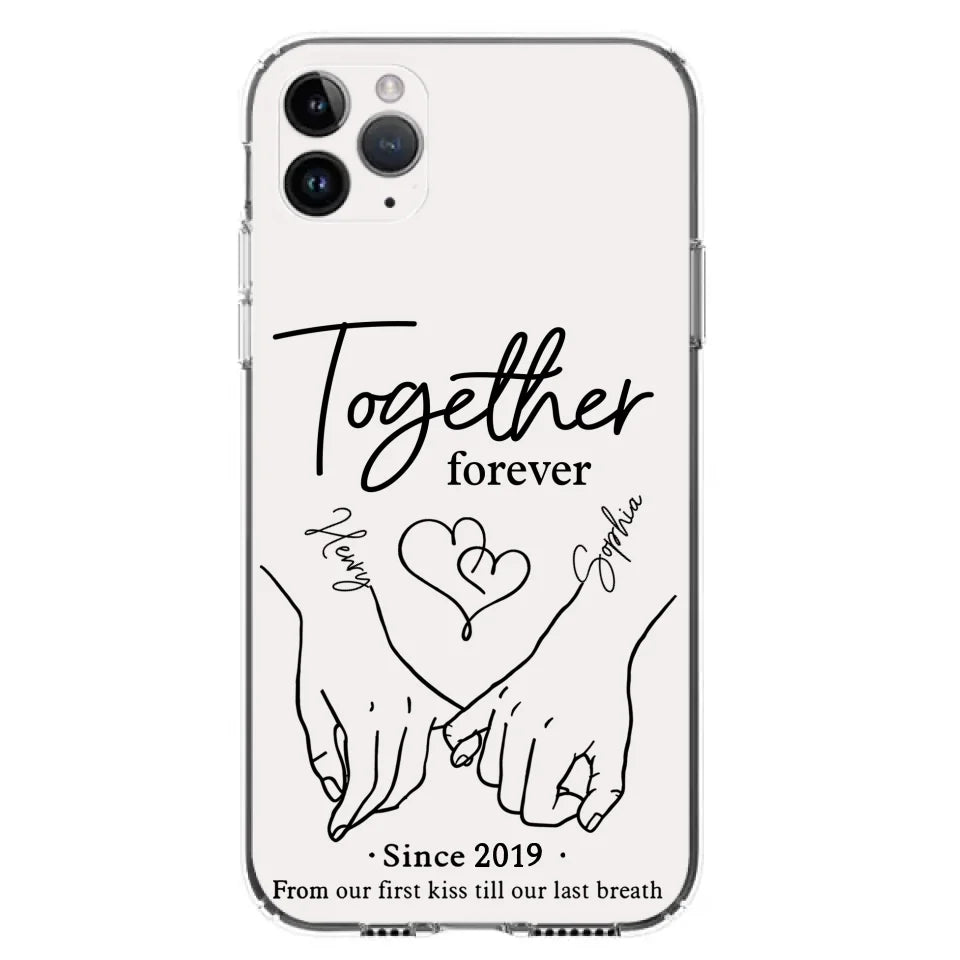 Custom Personalized Couple Phone Case For iPhone/ Samsung - Gift Idea For Couple - Together Forever