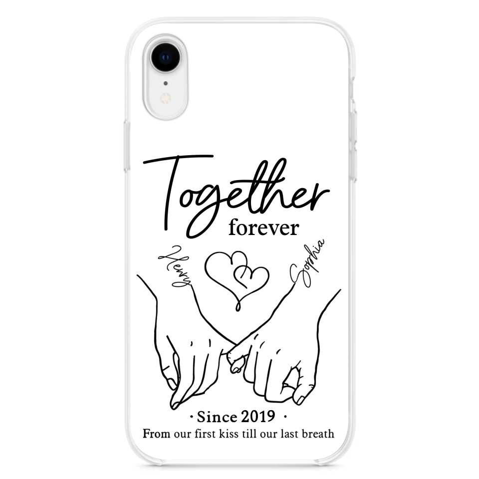 Custom Personalized Couple Phone Case For iPhone/ Samsung - Gift Idea For Couple - Together Forever