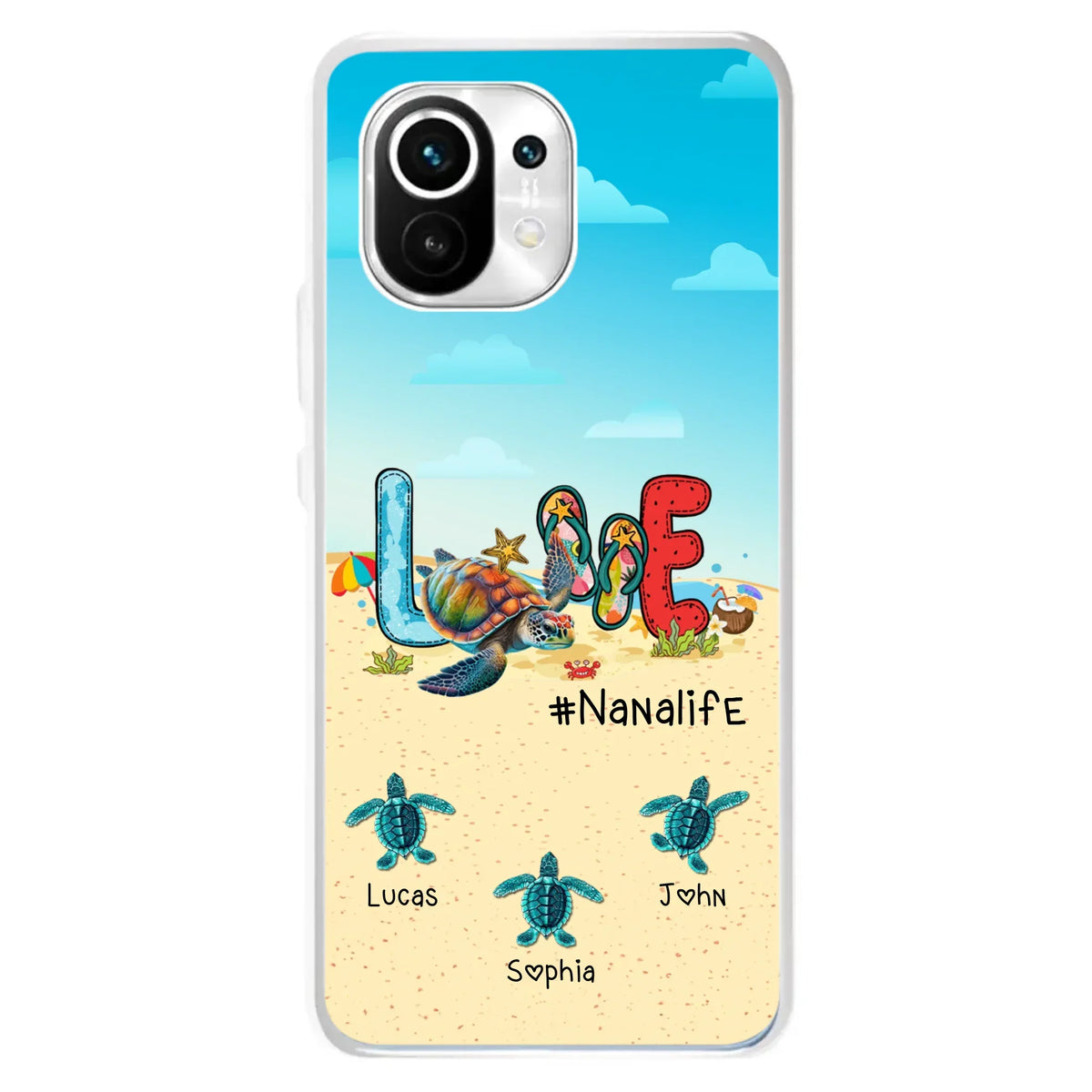 Personalized Grandma Phone Case - Gift Idea For Grandma/Mom - Up to 9 Kids - Case For Xiaomi/Oppo/Huawei - Nanalife
