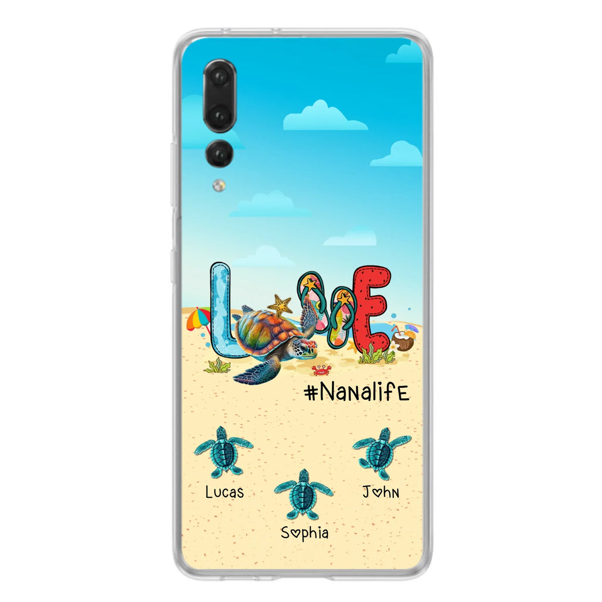 Personalized Grandma Phone Case - Gift Idea For Grandma/Mom - Up to 9 Kids - Case For Xiaomi/Oppo/Huawei - Nanalife