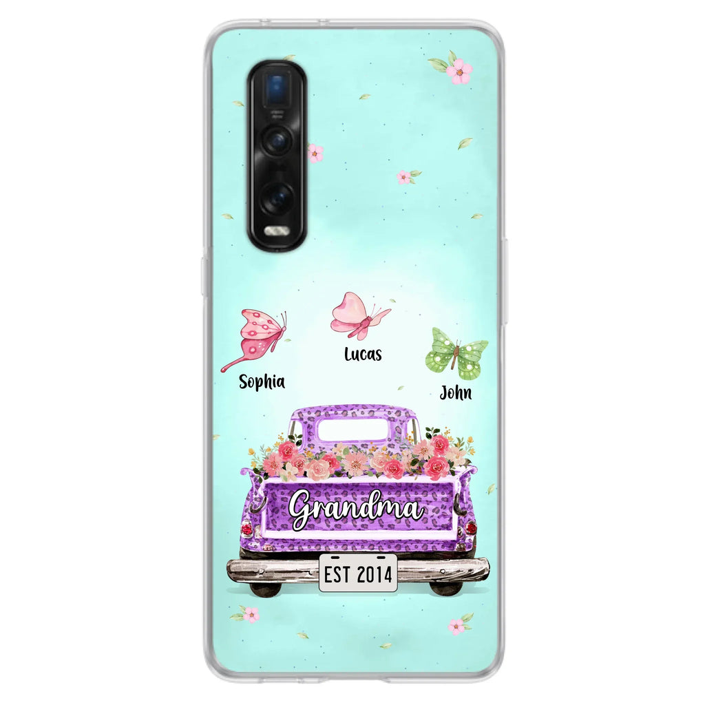 Personalized Grandma Phone Case - Gift Idea For Grandma/Mom - Up to 12 Kids - Case For Xiaomi/Oppo/Huawei