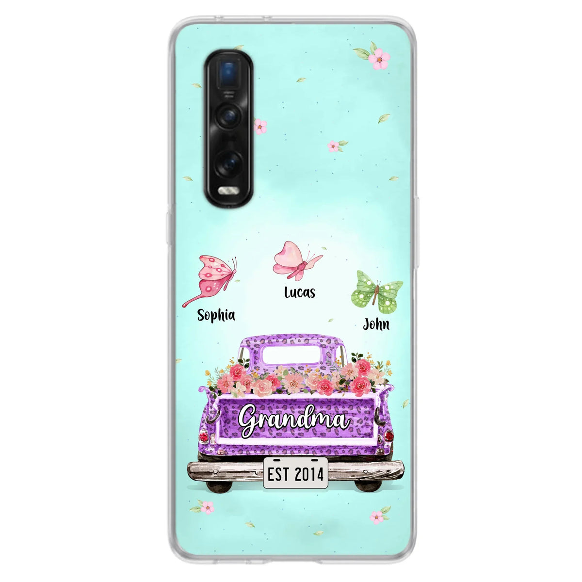 Personalized Grandma Phone Case - Gift Idea For Grandma/Mom - Up to 12 Kids - Case For Xiaomi/Oppo/Huawei