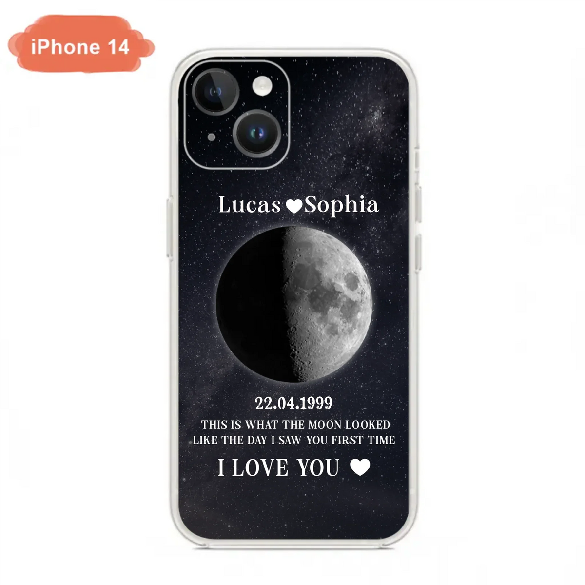 Custom Personalized Moon Phase Phone Case - Gifts for Birthday and Anniversary