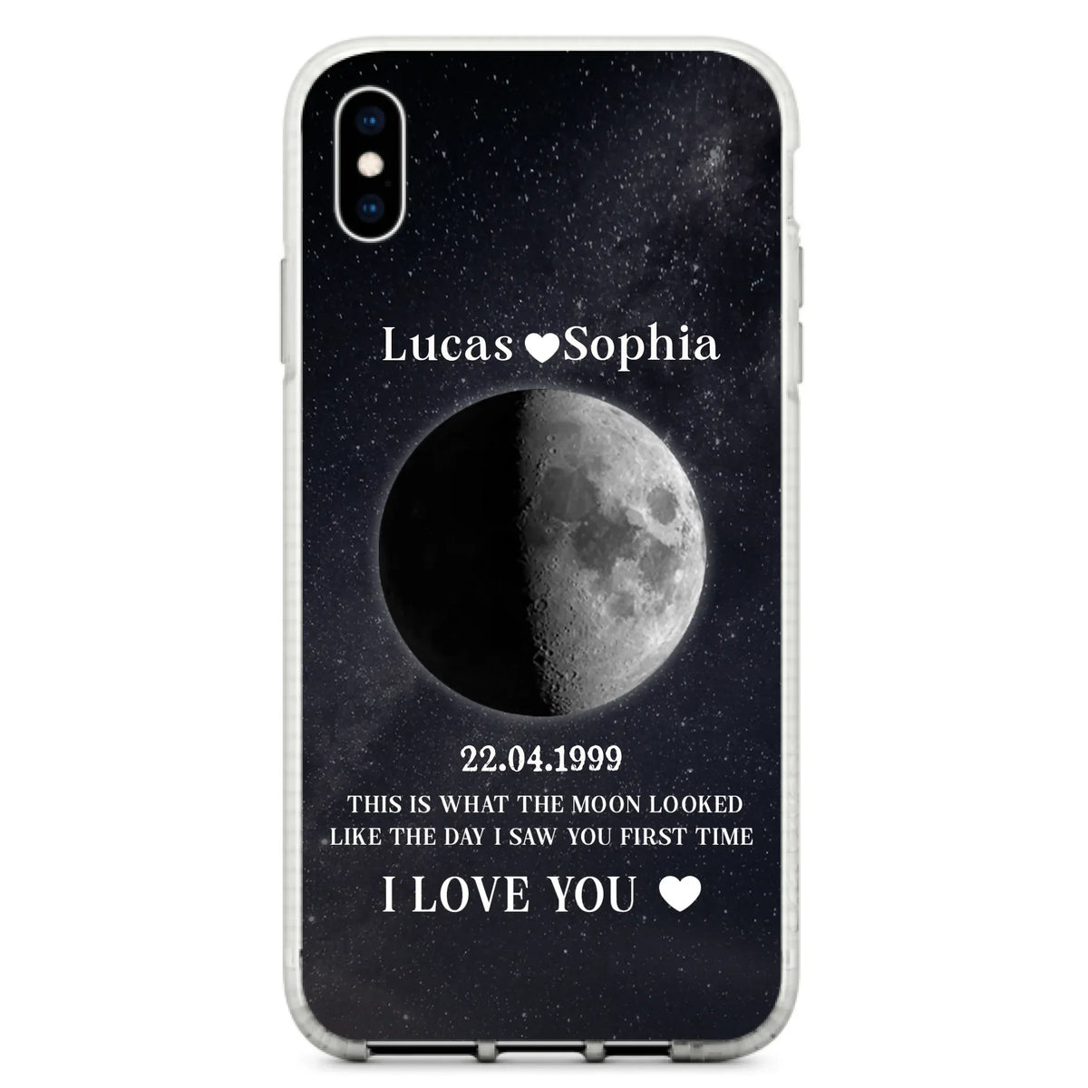 Custom Personalized Moon Phase Phone Case - Gifts for Birthday and Anniversary