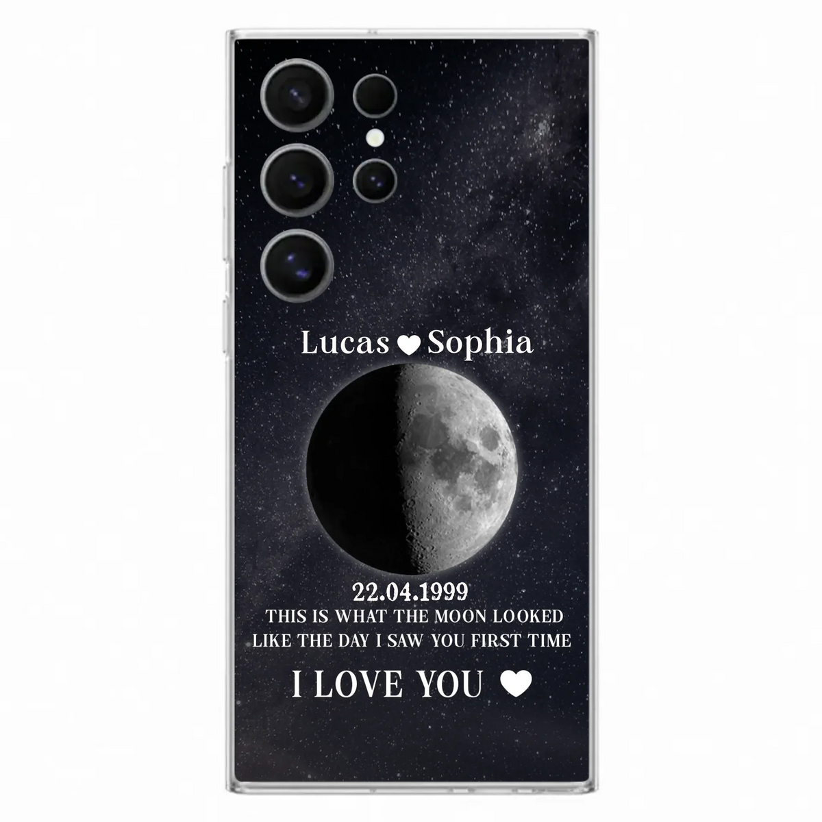 Custom Personalized Moon Phase Phone Case - Gifts for Birthday and Anniversary