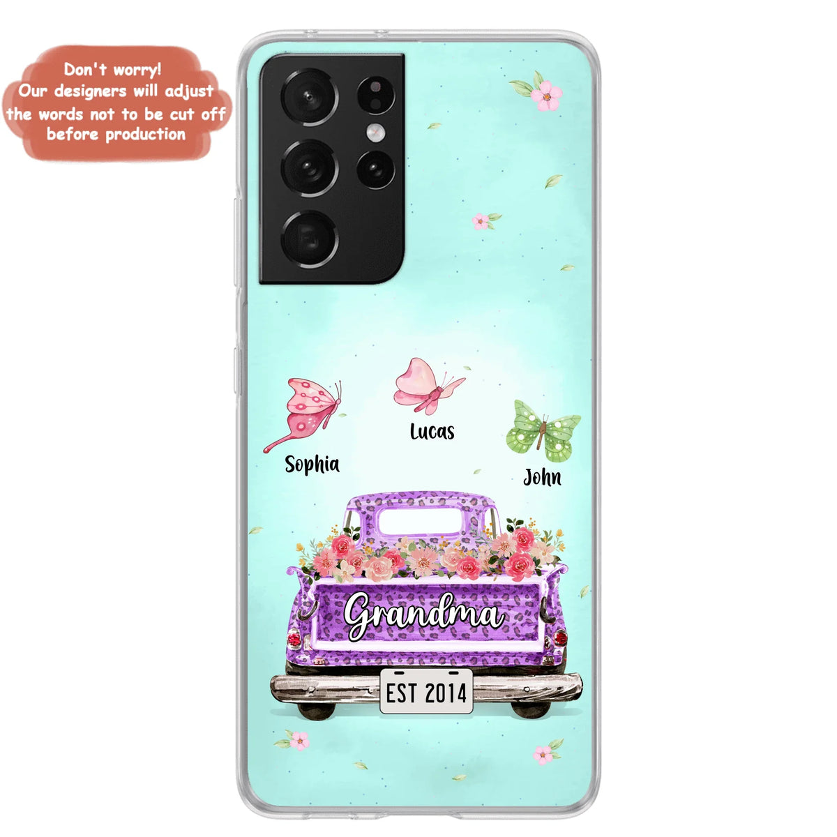 Custom Personalized Grandma Phone Case - Gift Idea For Grandma/ Mom - Case For iPhone/ Samsung