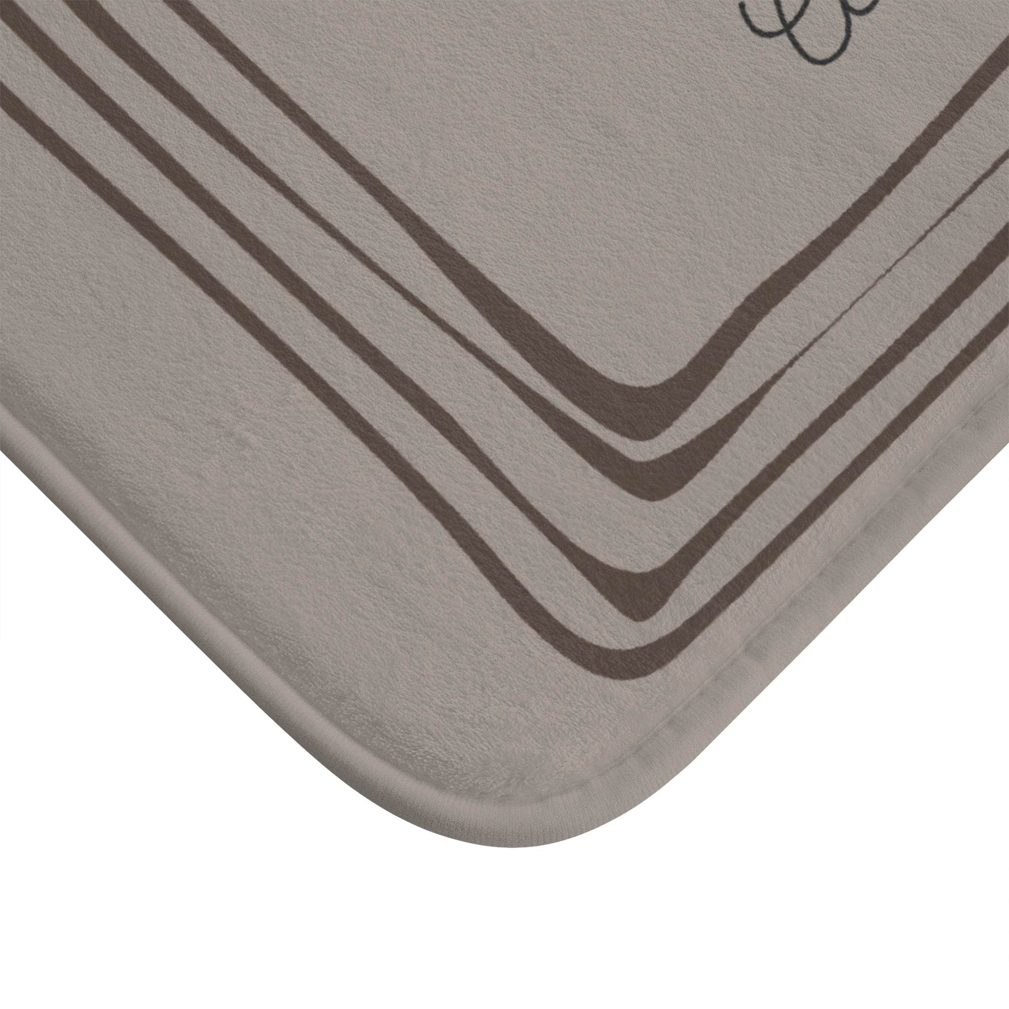 René Magritte 'Ceci n'est pas un savon' Bath Mat, Light GREY  | Surrealist Humor Decor