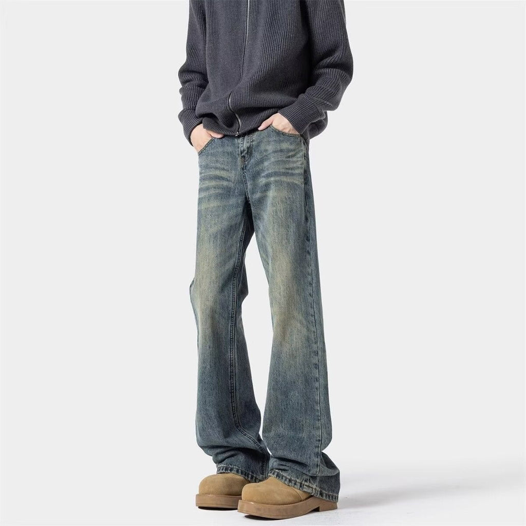 Summer Straight Leg Wide Leg Flared Jeans for Boys
