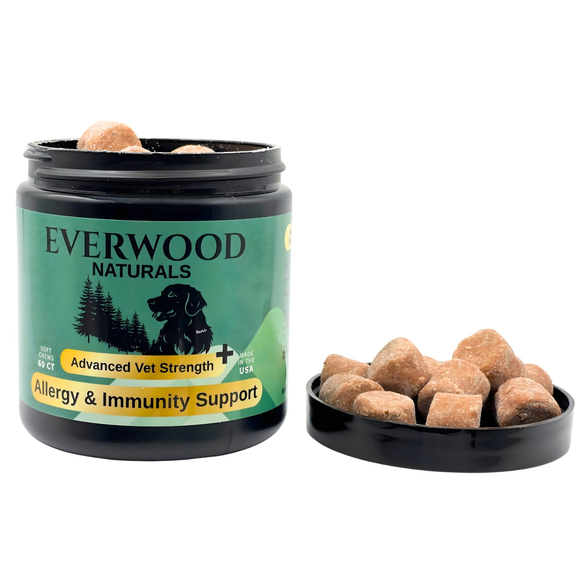 Everwood Naturals Advanced Vet Strength Allergy & Immunity Dog Supplement Chews