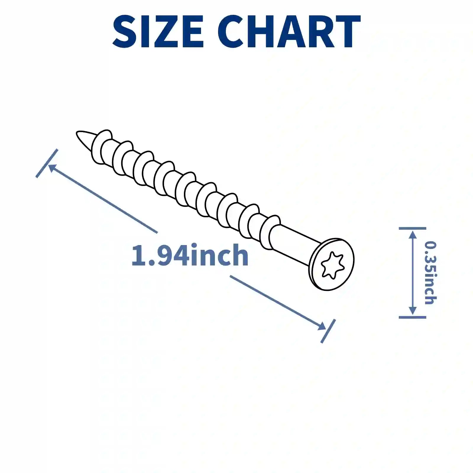 Black Exterior Deck Screws - T25 Torx Drive (Includes Bit)
