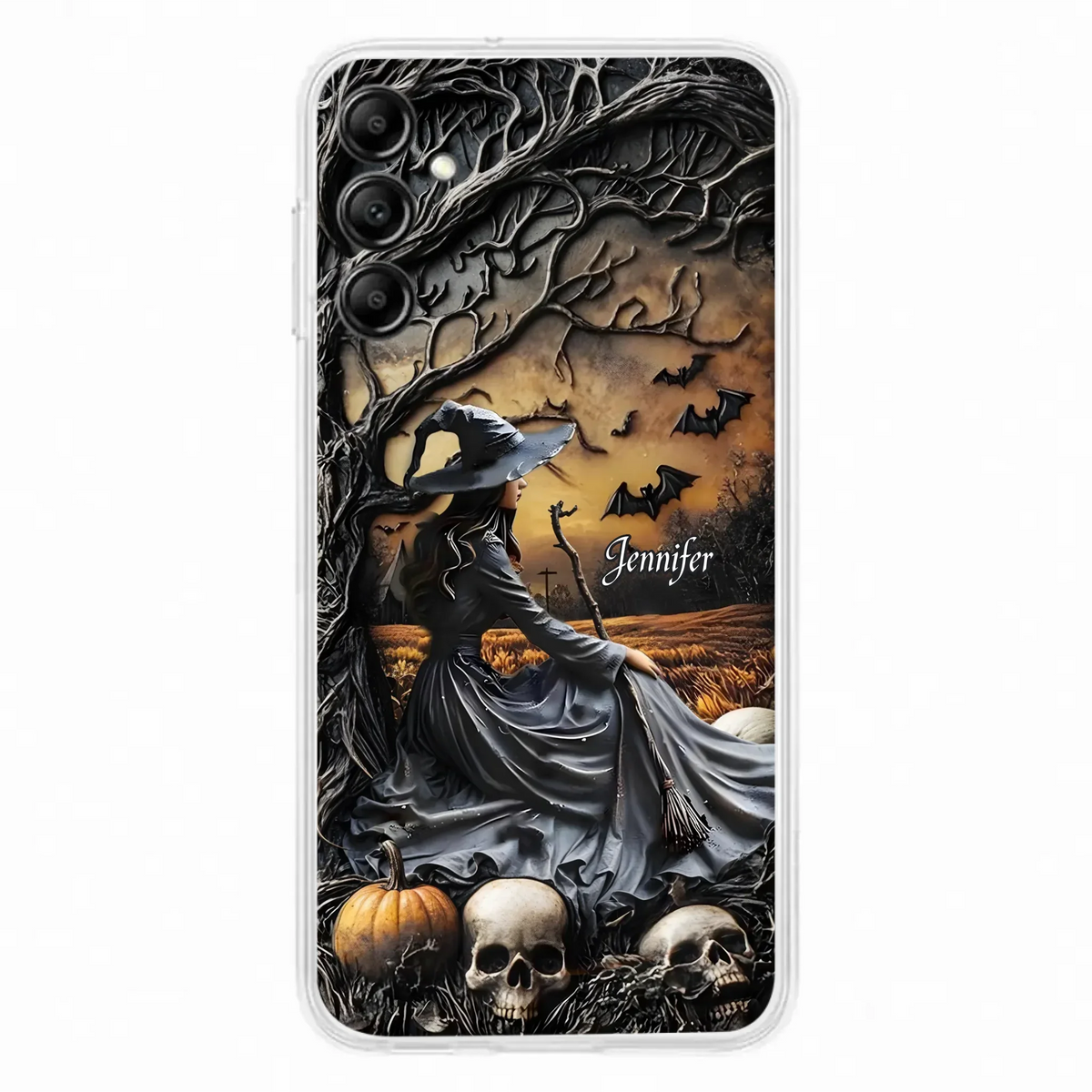 Custom Personalized Witch Phone Case For iPhone/ Samsung- Halloween/ Birthday Gift Idea For Yourself, Women, Witch Lovers