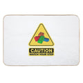 Caution Watch Your Step Toy Brick Building Block AFOL  High-Traffic Bath Mat