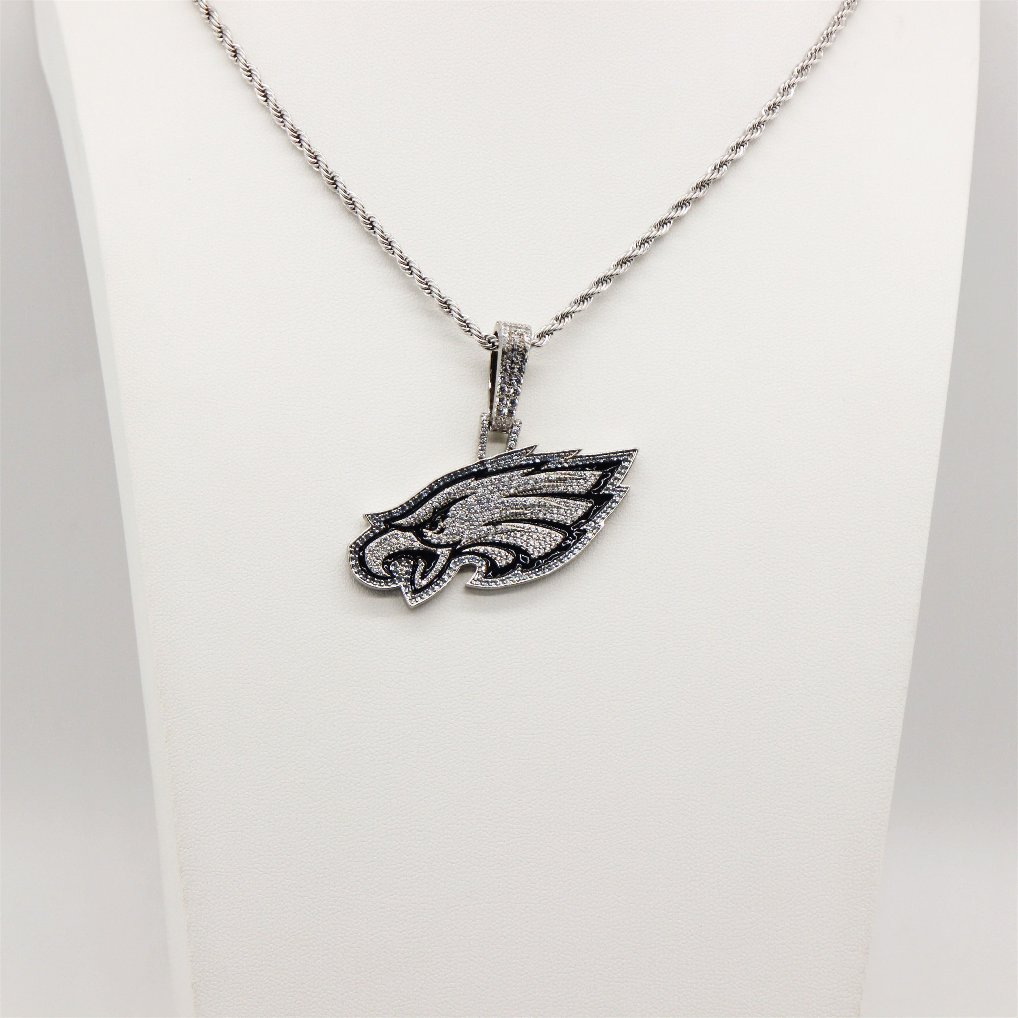 Philadelphia Eagles Zircon Pendant Necklace – Perfect Fan Gift for Game Day & Holidays