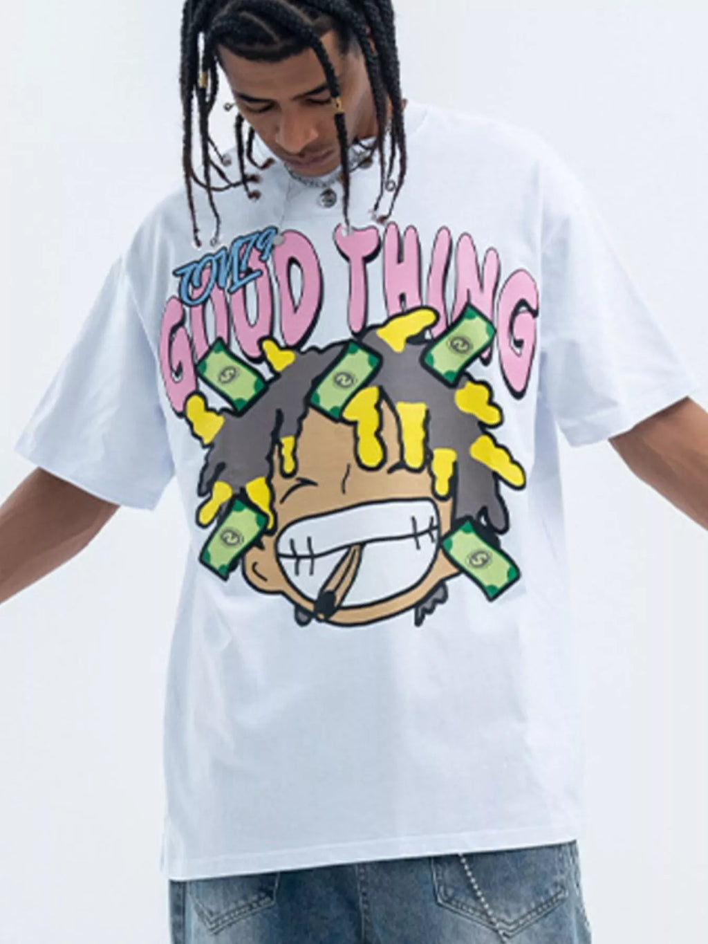 Men's Graphic Round Neck Casual T-Shirt