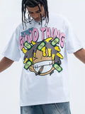 Men's Graphic Round Neck Casual T-Shirt