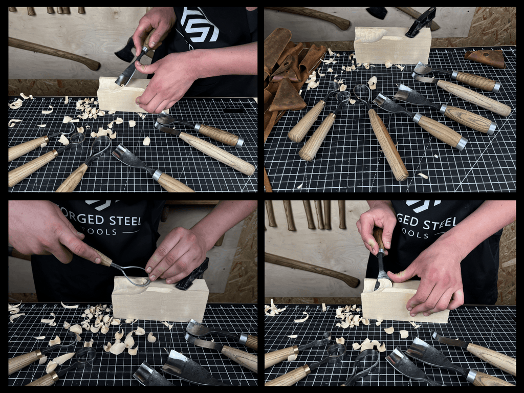 7-Piece Spoon/Bowl Carving Tool Set