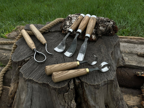 7-Piece Spoon/Bowl Carving Tool Set