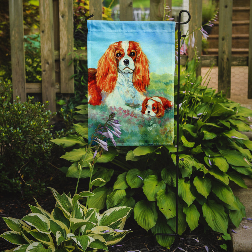 Cavalier Spaniel Momma's Love Garden Flag – Decorative Outdoor Yard Flag