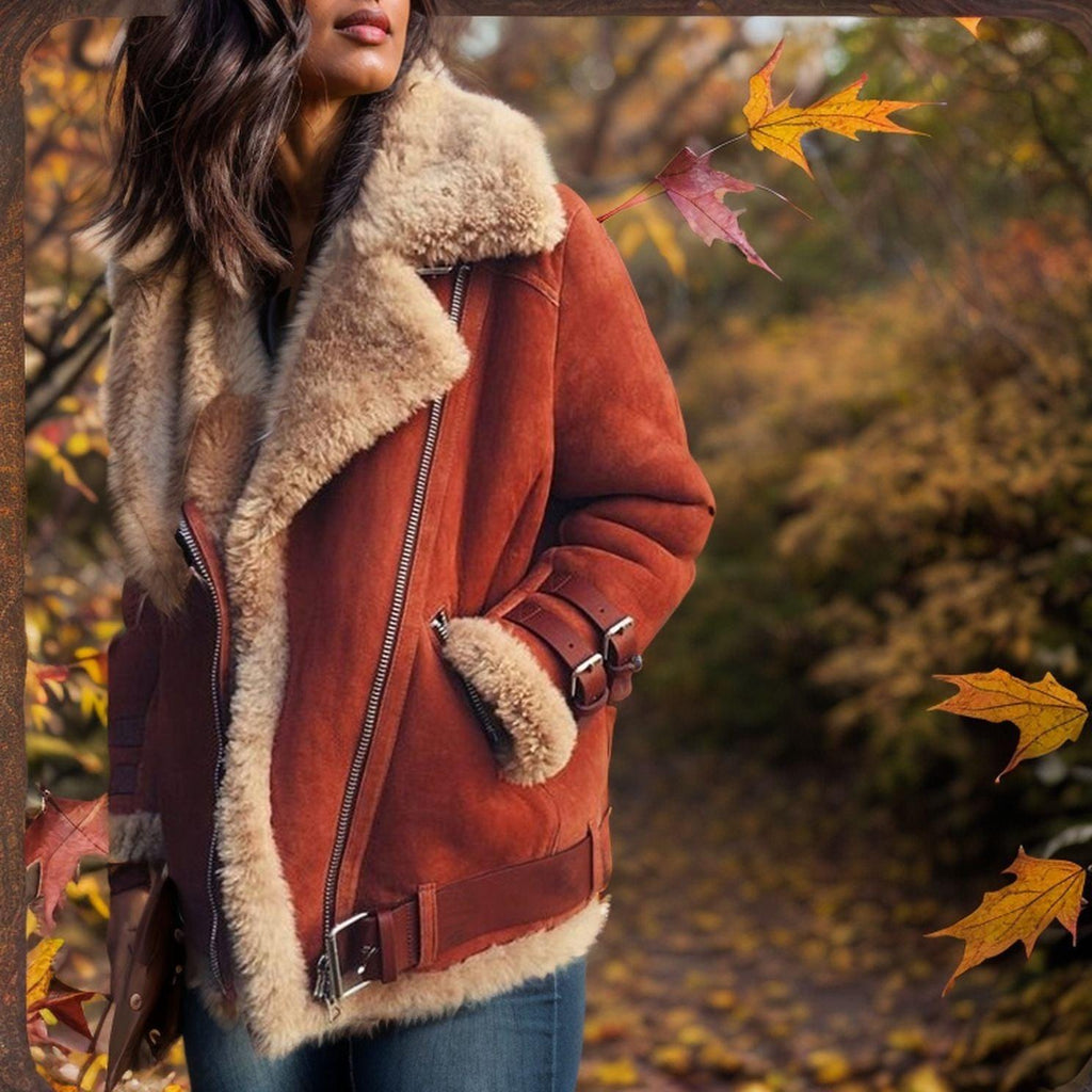 Western Fur & Suede Coat | Stylish Country Girl Jacket for Fall & Winter