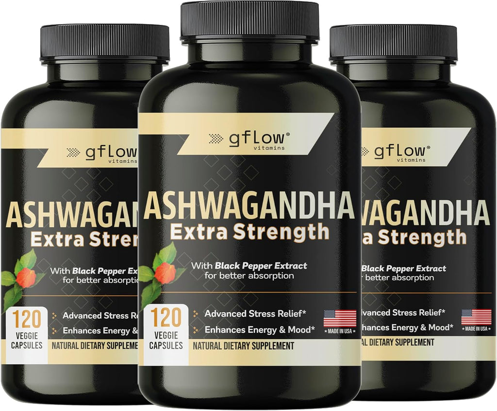 Ashwagandha Supplements for Women and Men | Sleep, Mood and Energy Support | Extra Strength, Vegan Friendly, Non-Gmo, Made in USA