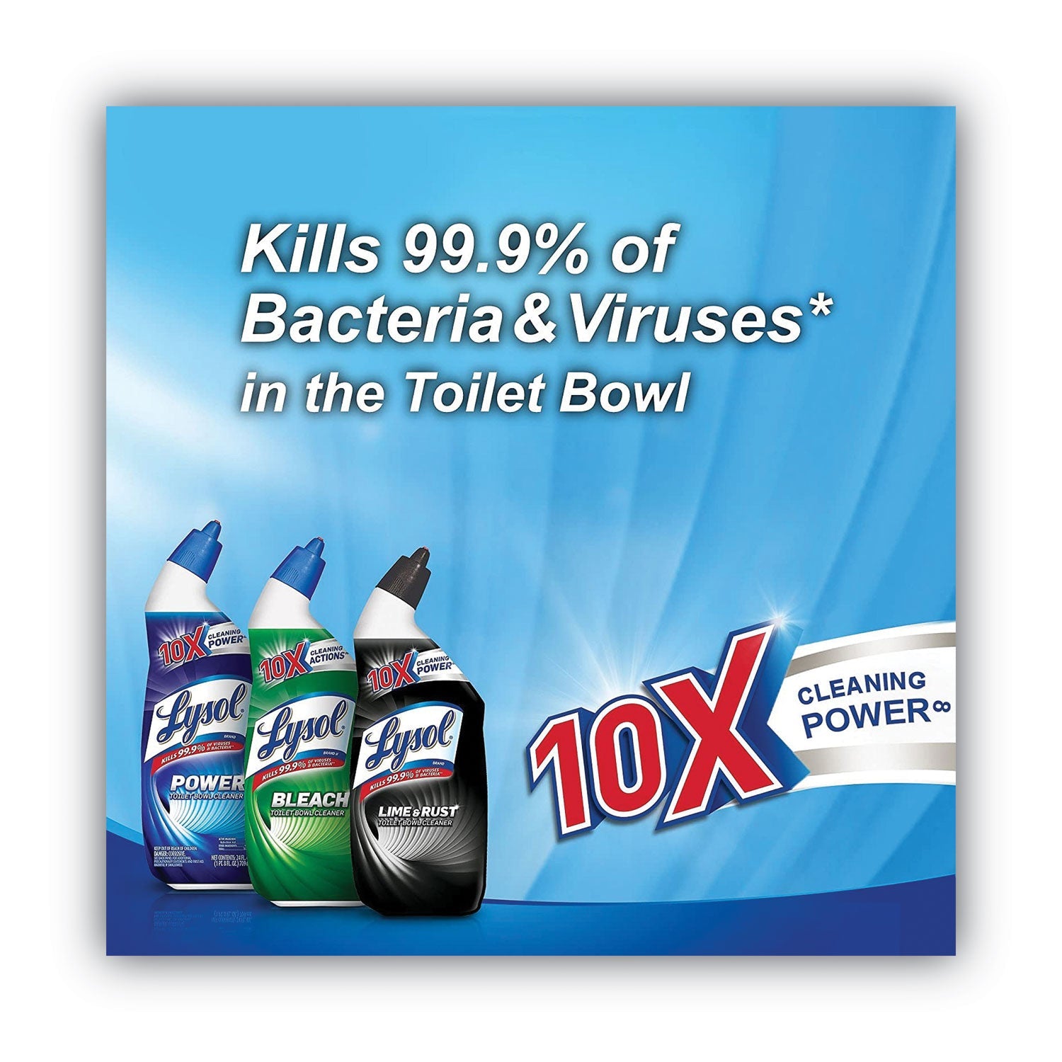 LYSOL Disinfectant Toilet Bowl Cleaner, Wintergreen, 24 oz Bottle