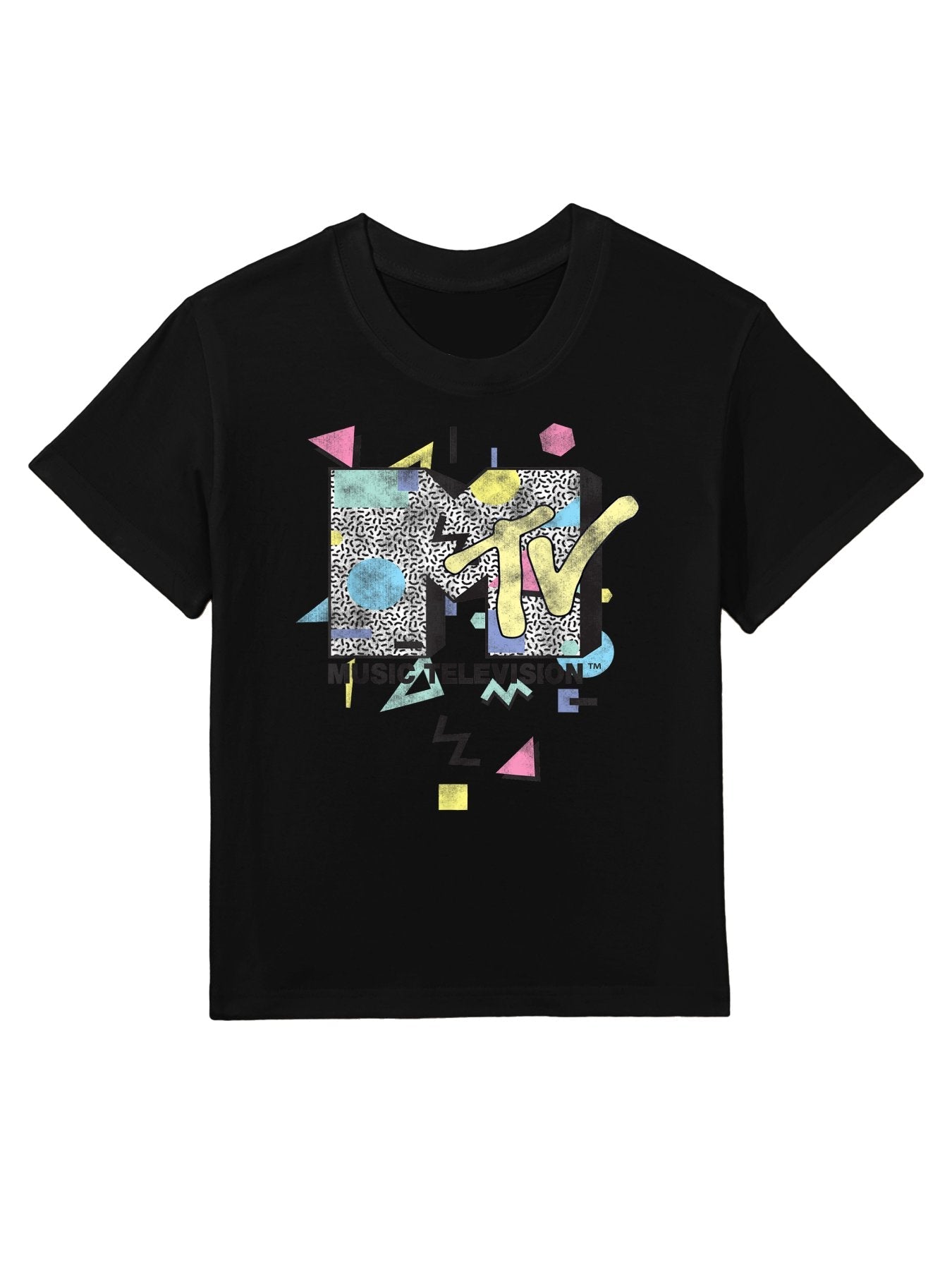 MTV Retro Shape Design Logo Graphic Kids T-Shirt