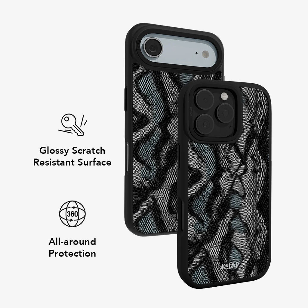 Viper Mesh | Teal Snakeskin iPhone Case