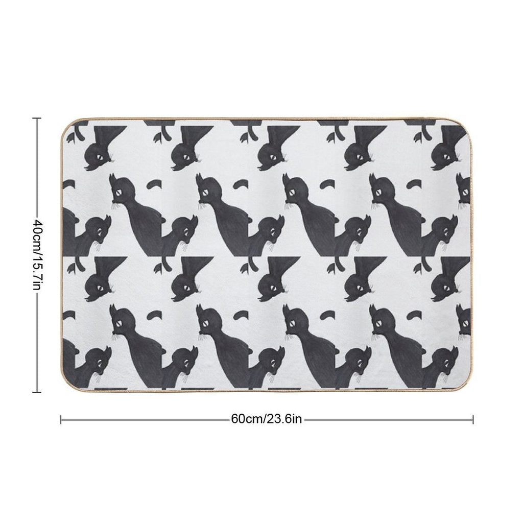 BLACK CAT・5  Slip-Resistant Bath Mat