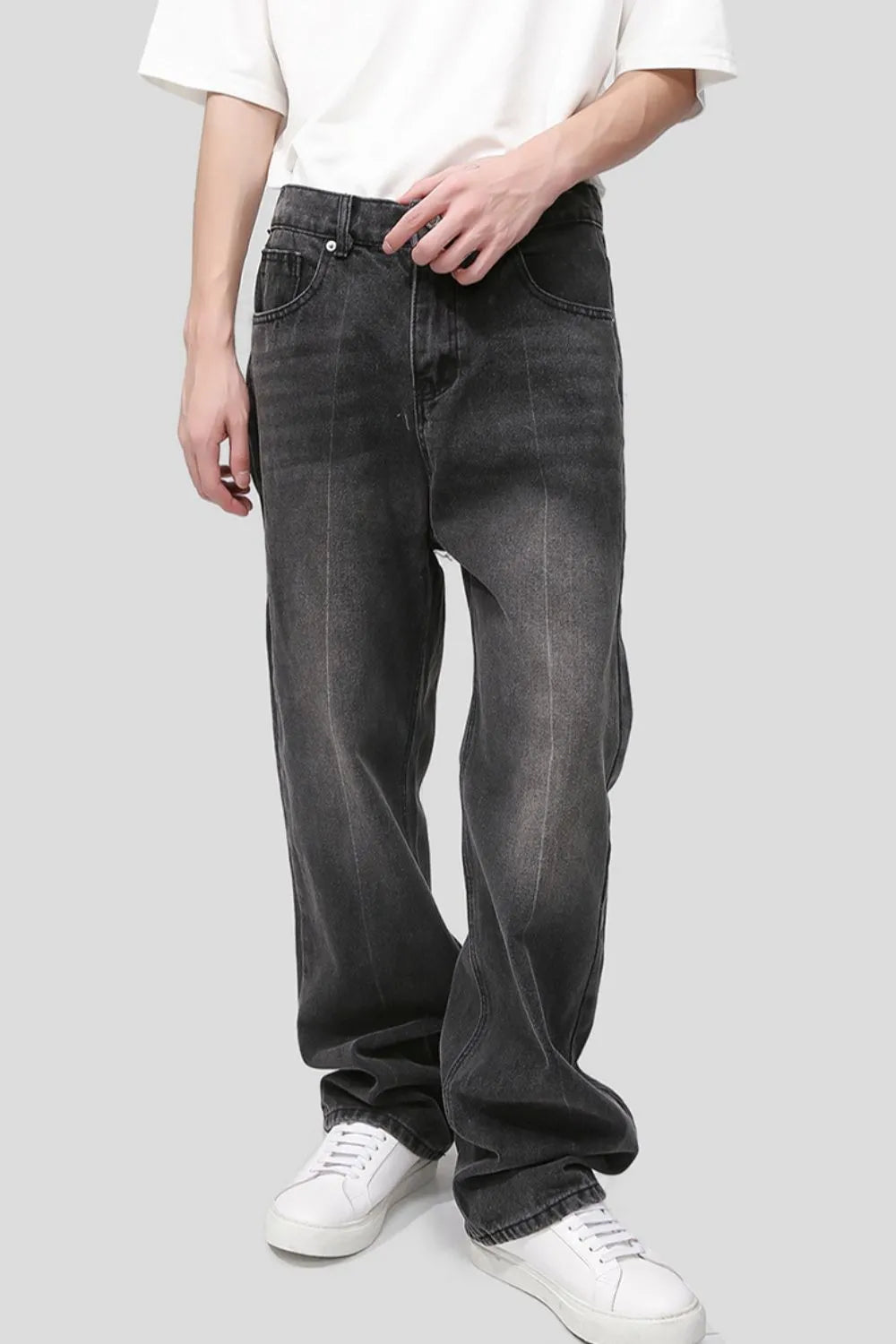 Baggy Jeans with Pockets - Japanese Denim