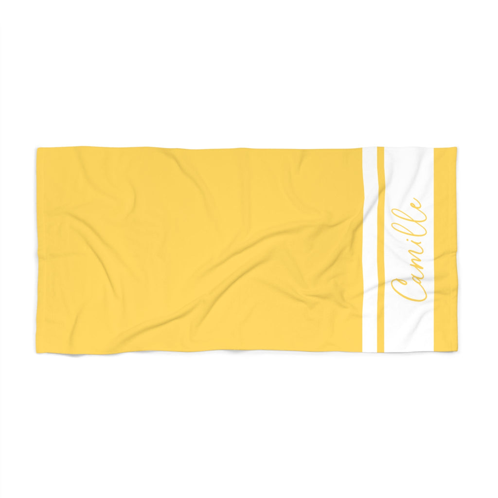 Custom Solid Beach Towel