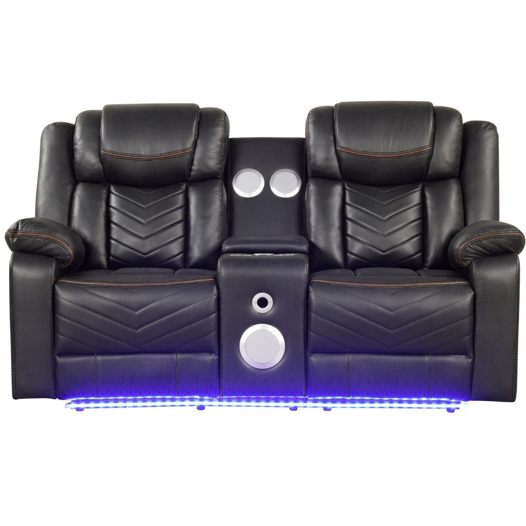 Challenger - LED Power Recliner Loveseat