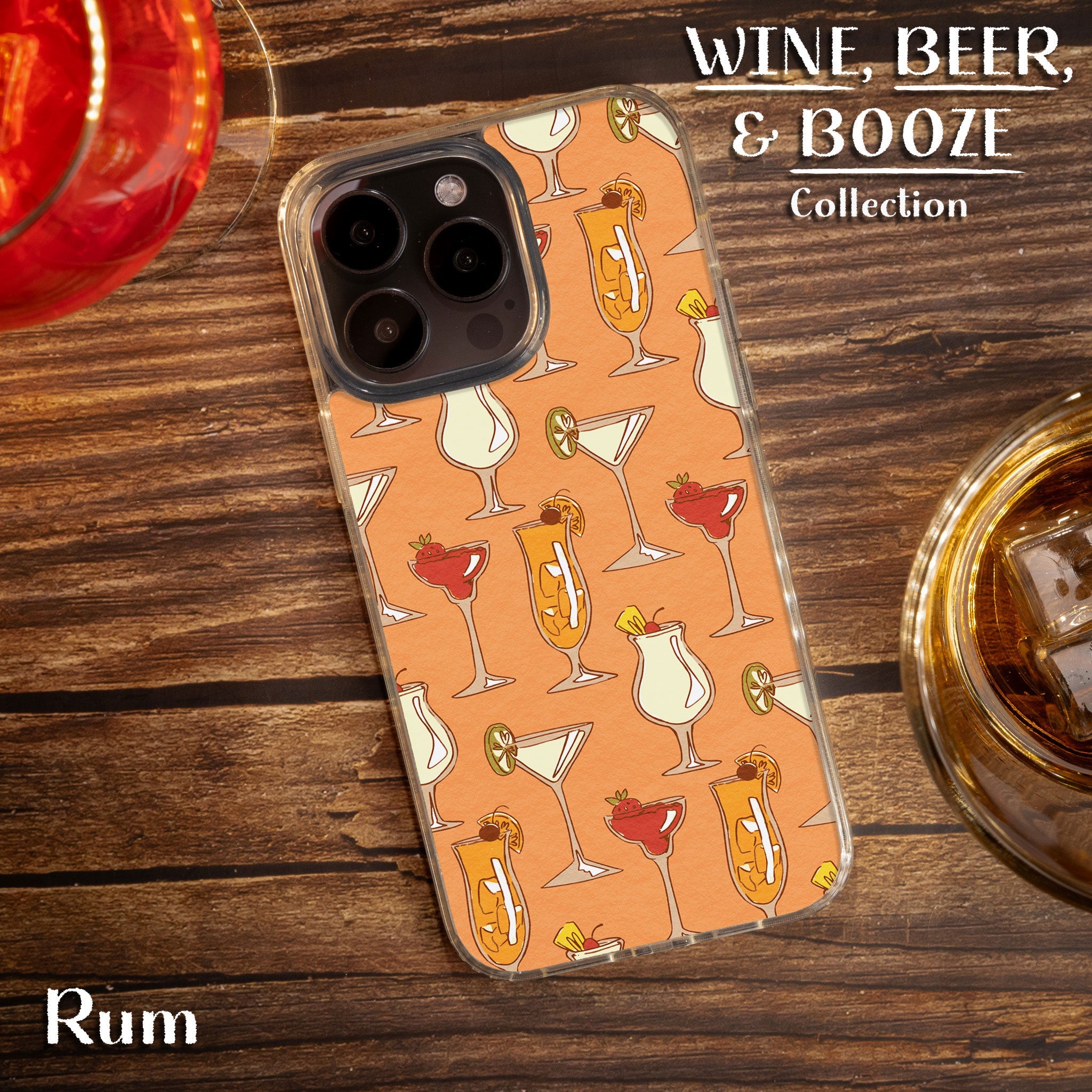 Wine, Beer, & Booze HD Apple iPhone 12 Series Mag-Safe Phone Case