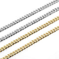 Stainless Steel Six-sided Grinding Chain Cuban Necklaces