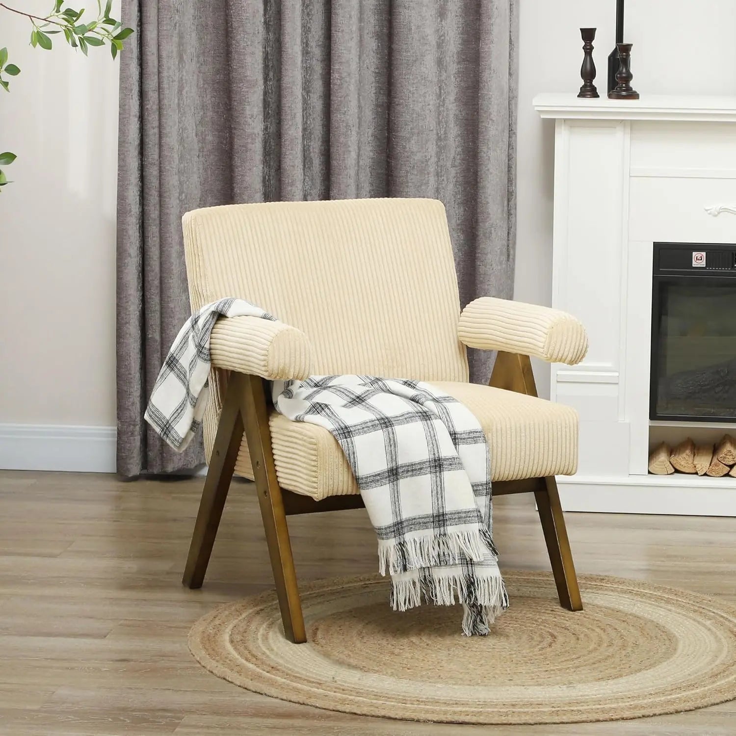 Dean Corduroy Accent Armchair