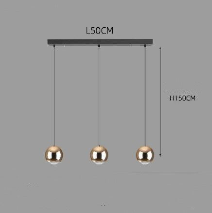 Restaurant Cafe Bar Living Room Ball Long Line Chandelier