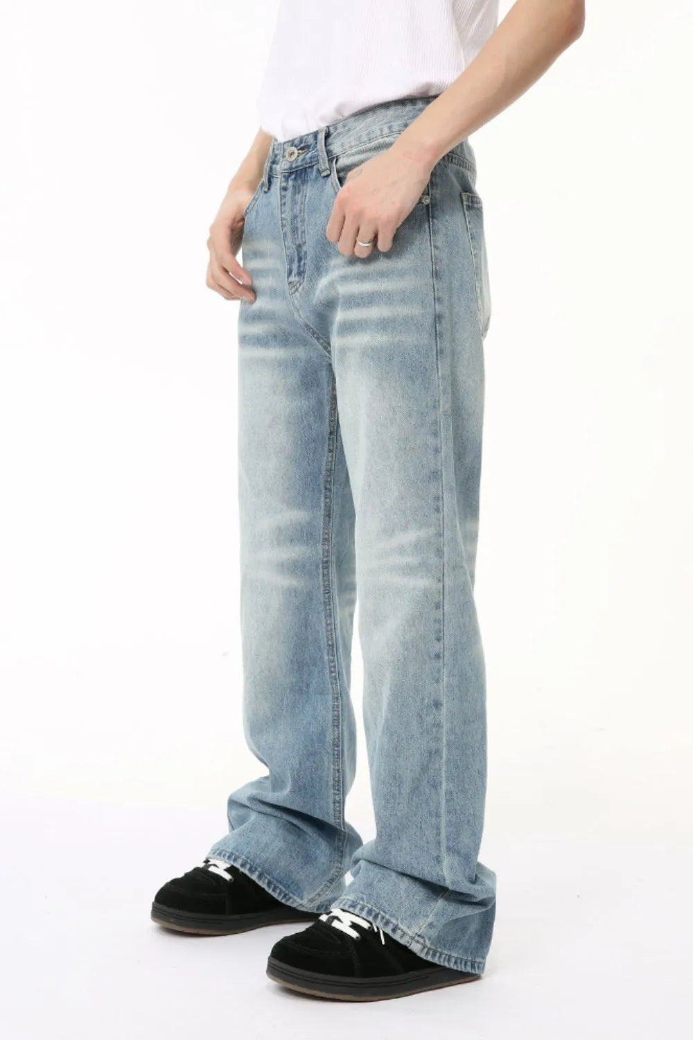 Baggy Jeans with Pockets - Japanese Denim