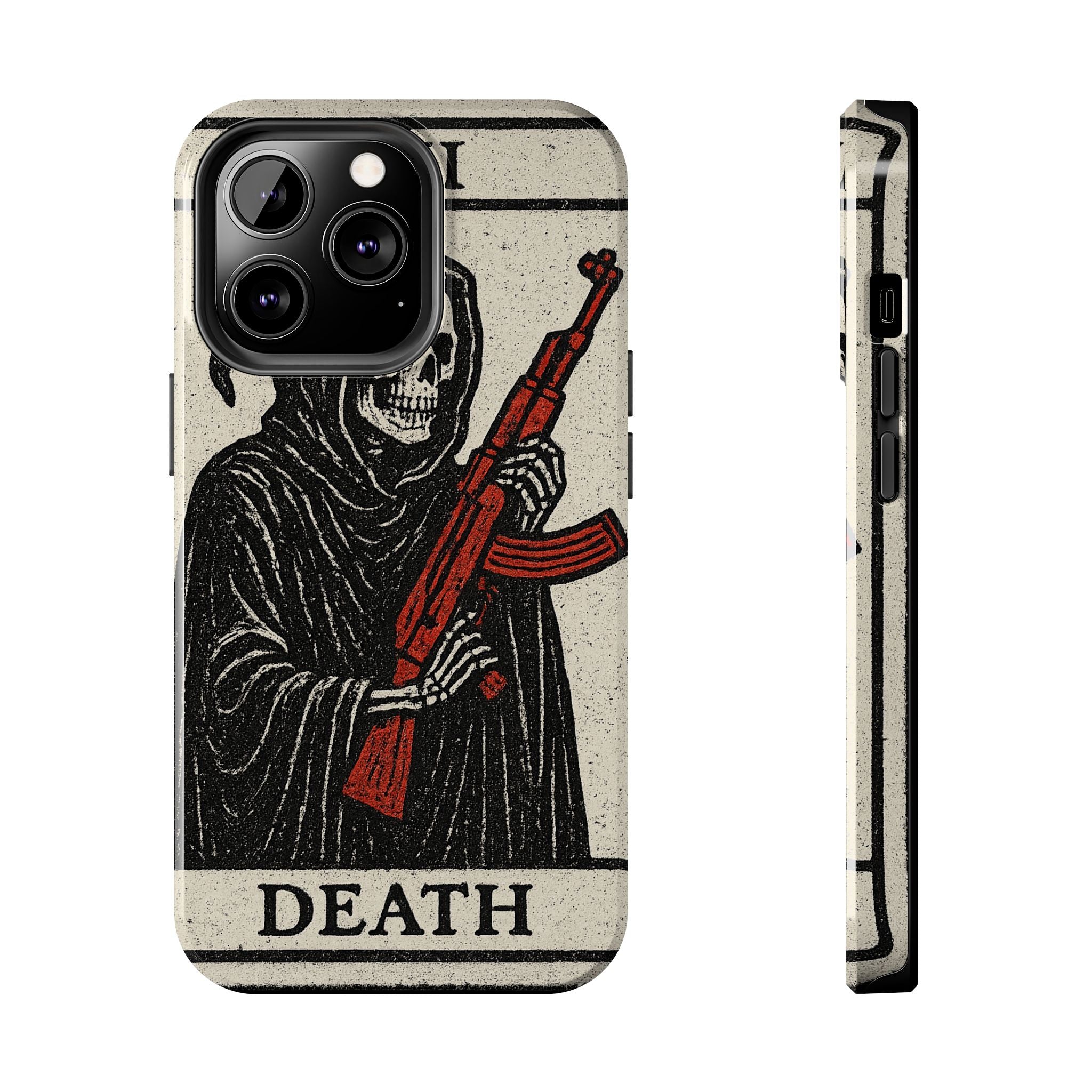 Grim Reaper Phone Case, Tough Phone Case for Gamers, Unique Smartphone Accessories, Halloween Decor, Death-Inspired Gift