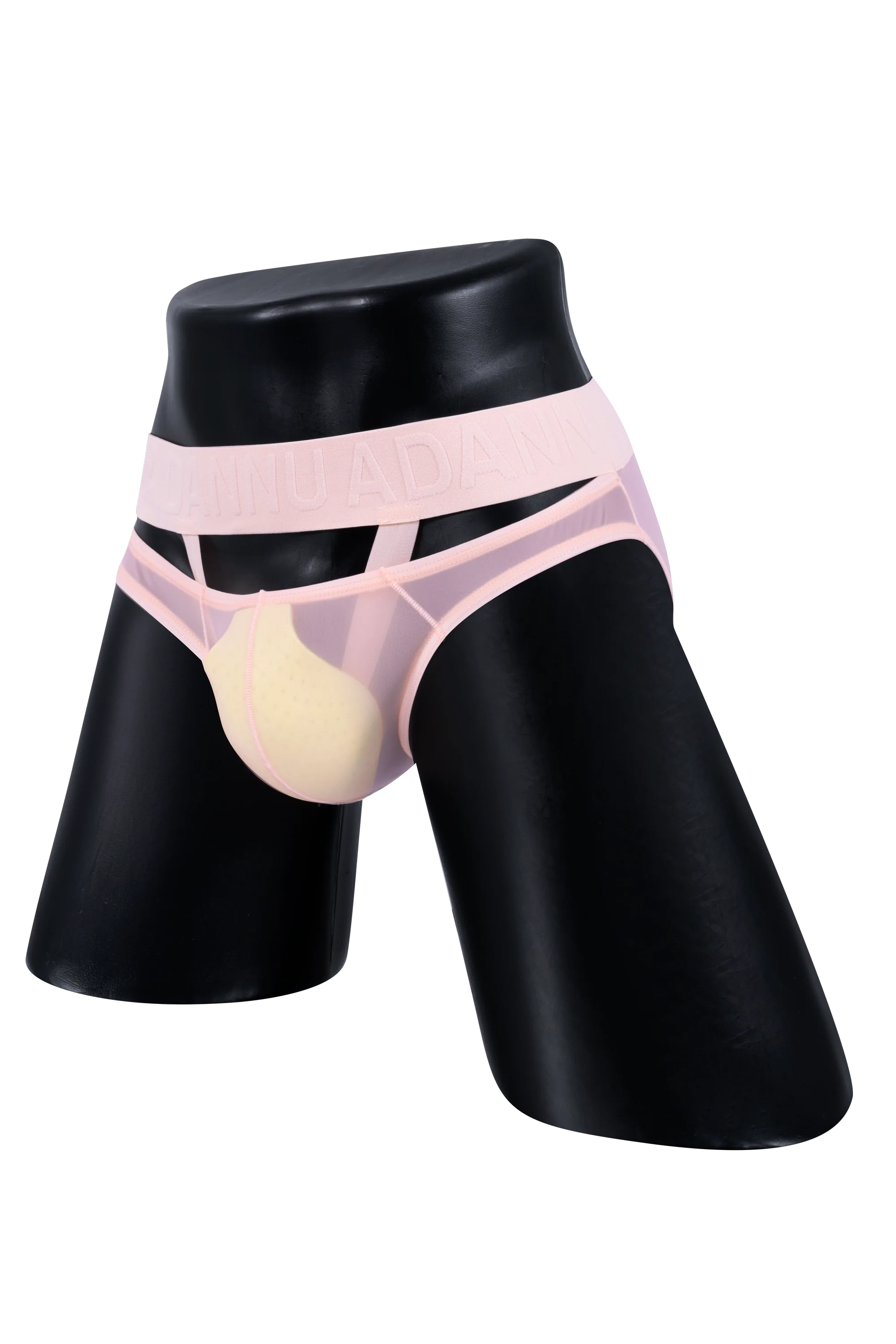Men’s Sexy Sheer Thong with Ring & Strap Design