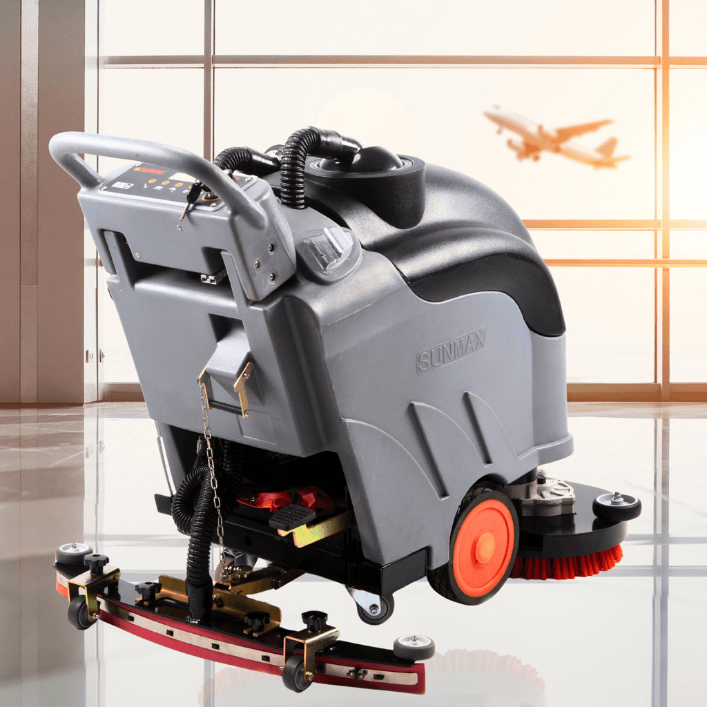 RT50DW 28" Self-Propelled Dual-Brush Floor Scrubber — Clean Large Floors Faster With Less Labor
