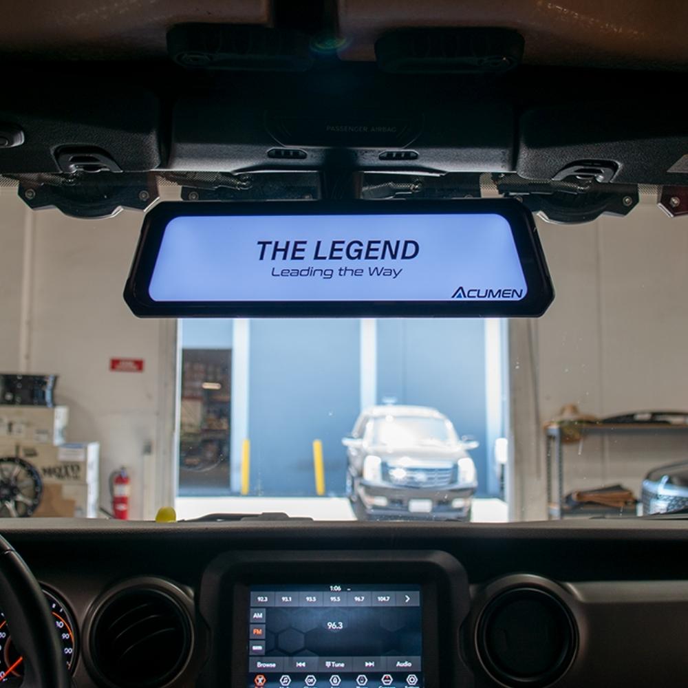 The Legend 4CH Waterproof Mirror Dash Cam, 1080P 4-Cam