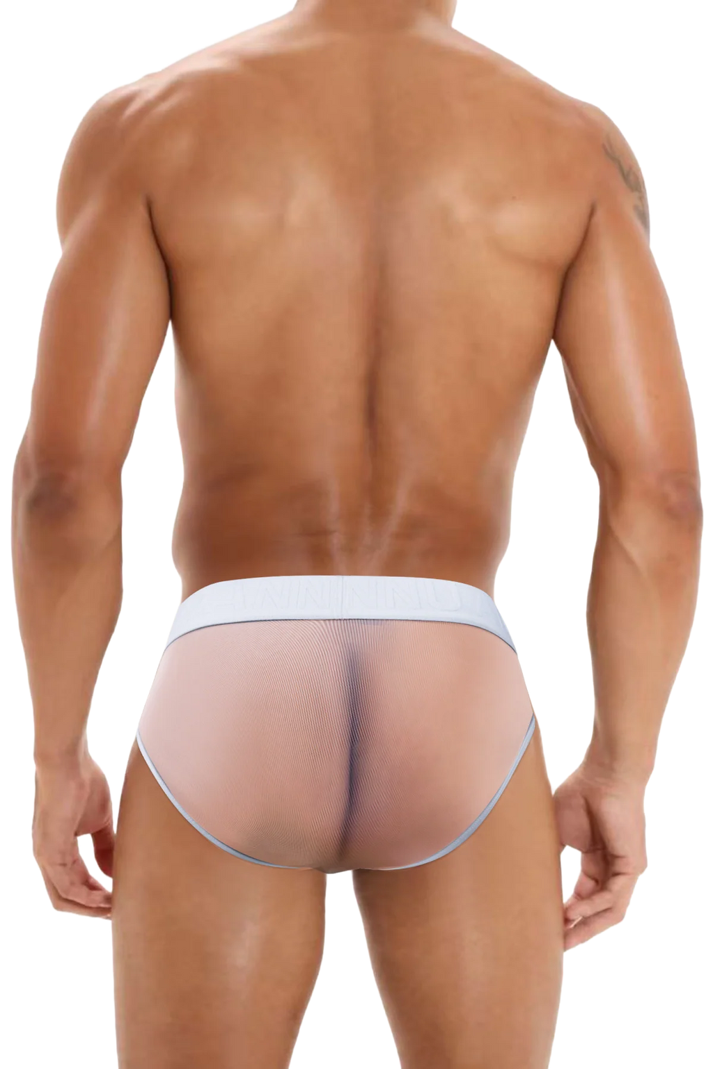 Men’s Sexy Sheer Thong with Ring & Strap Design