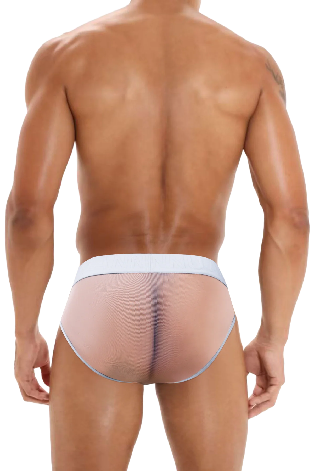 Men’s Sexy Sheer Thong with Ring & Strap Design