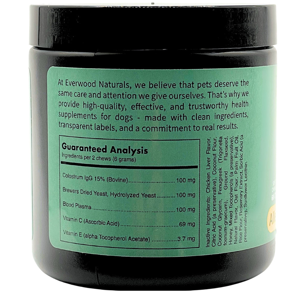 Everwood Naturals Advanced Vet Strength Allergy & Immunity Dog Supplement Chews