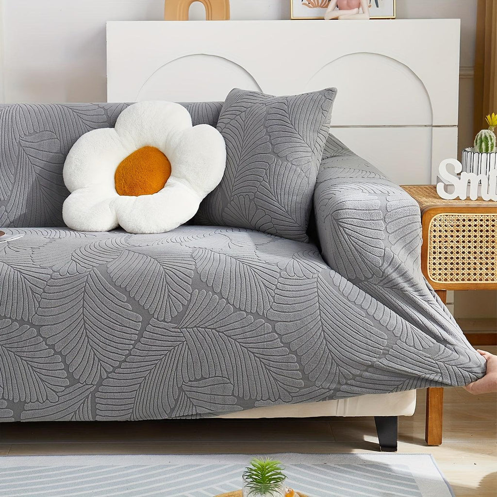 Premium Stretch Gray Couch Cover | Durable, Non-Slip & Versatile