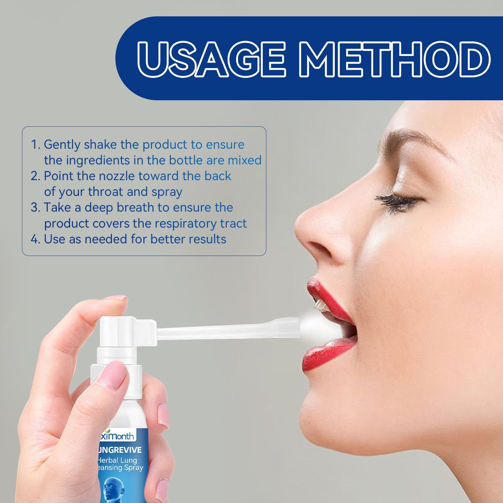 Body Care Spray To Relieve Discomfort Nasal Breathing Obstruction Cough Care Spray