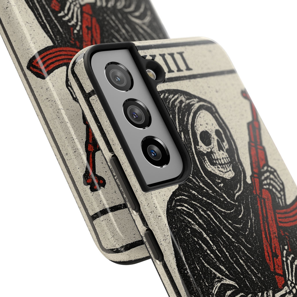 Grim Reaper Phone Case, Tough Phone Case for Gamers, Unique Smartphone Accessories, Halloween Decor, Death-Inspired Gift