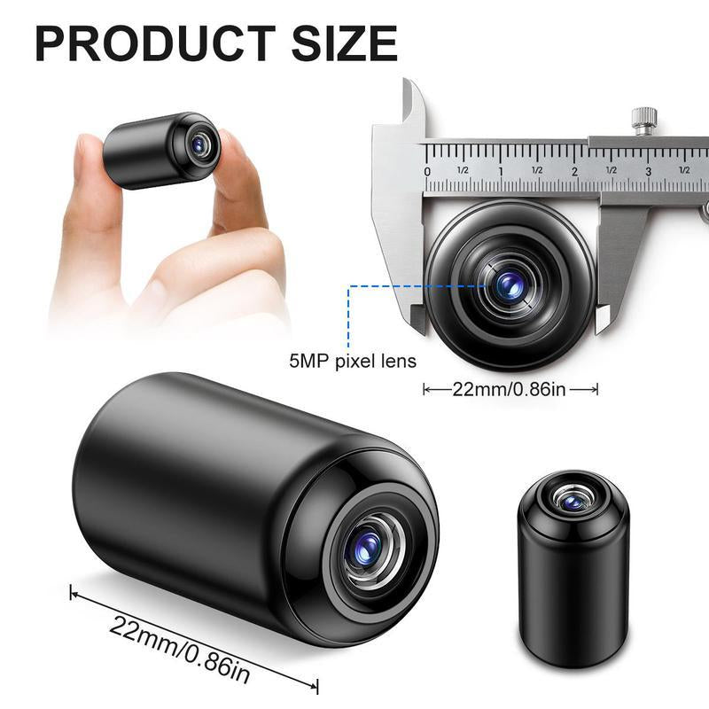 Wireless Indoor Hidden Spy Camera with Night Vision – Mini Security Cam for Baby, Pet, and Home Monitoring, Works with Smartphones and Tablets – Ideal Holiday Gift